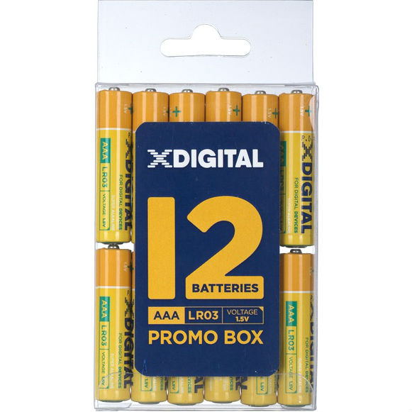 

Батарейки X-DIGITAL LR 03 (LR03 1x12 pcs), LR 03