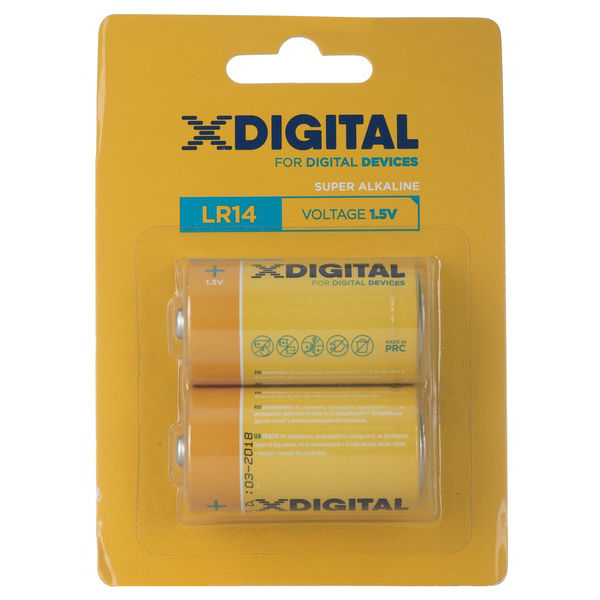 Батарейка X-DIGITAL LR 14 ENERGY 2 шт