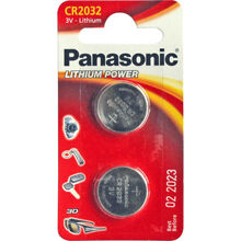 Батарейки PANASONIC Lithium CR2032 2 шт (CR-2032EL/2B)