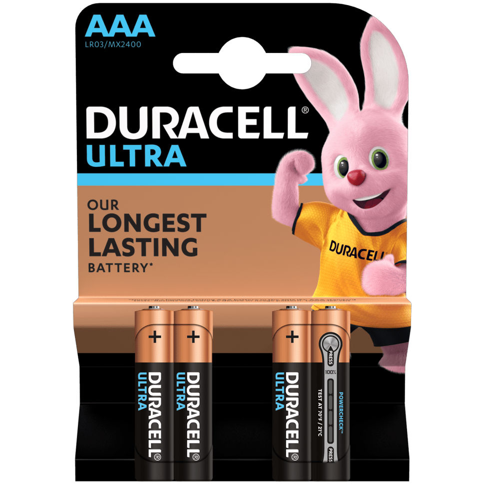 

Батарейки DURACELL LR03 MN2400 KPD 04*10 Ultra (5000394062931) 4 шт., LR03 MN2400 KPD 04*10 Ultra уп. 1x4 шт.