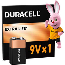 Лужна батарейка DURACELL 9V 1 шт (5006014)