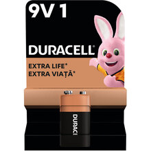 Щелочная батарейка DURACELL 9V 1 шт (5006014)