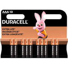 Щелочные батарейки Duracell AAA 10 шт (5002509)