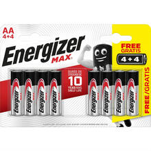 Батарейки ENERGIZER AA MAX 4+4 шт (Е301594800)