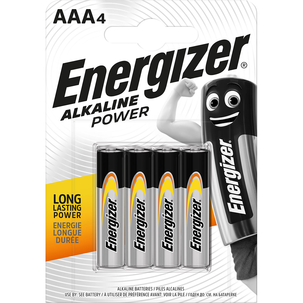 Батарейки ENERGIZER AAA Alk Power уп. 4 шт. (E300132607)