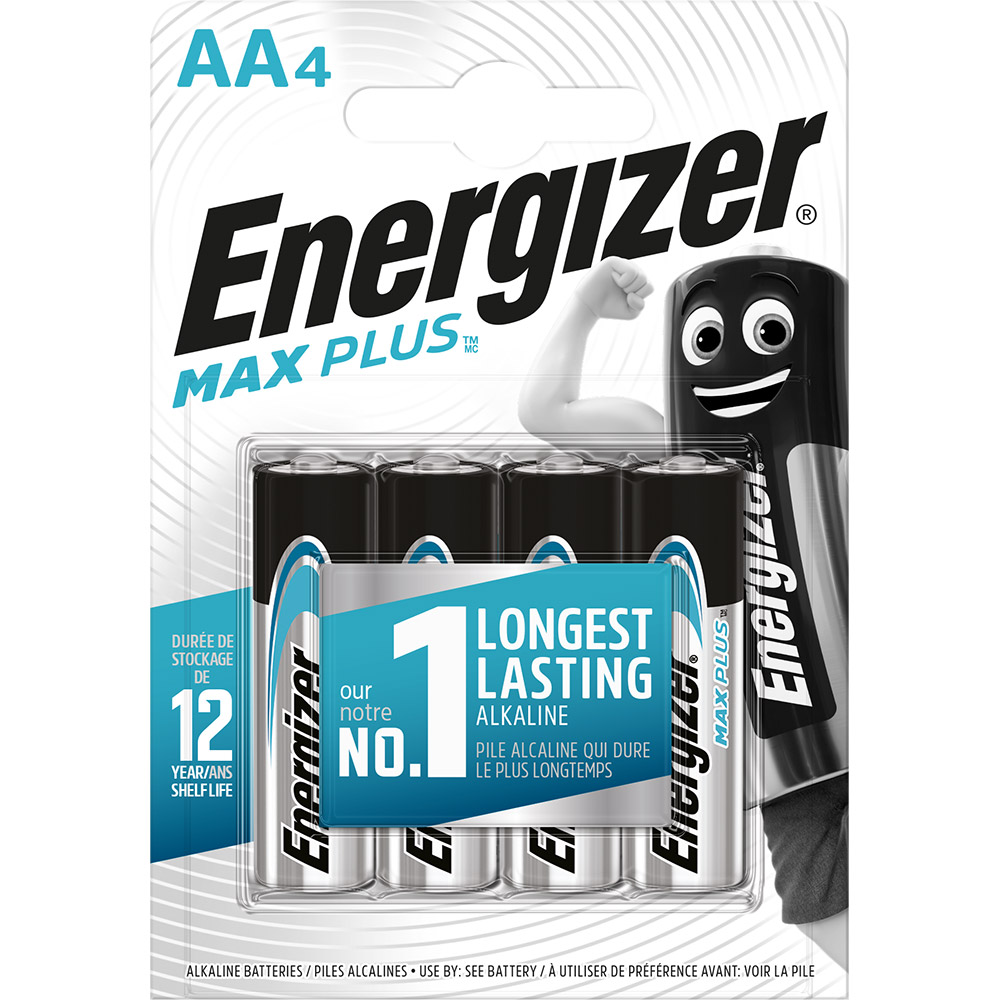 Батарейки ENERGIZER AA Max Plus уп. 4шт.