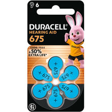 Батарейки для слухових апаратів DURACELL розмір 675 6 шт (5002993)