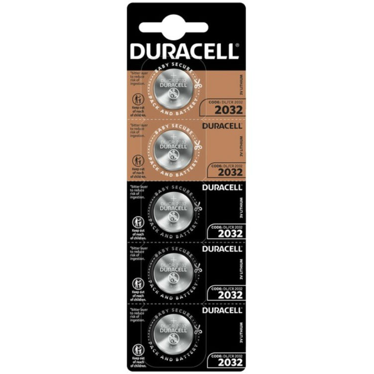 

Батарейка DURACELL DL2032 DSN 5 шт (5003554), DL2032 DSN уп. 5шт.