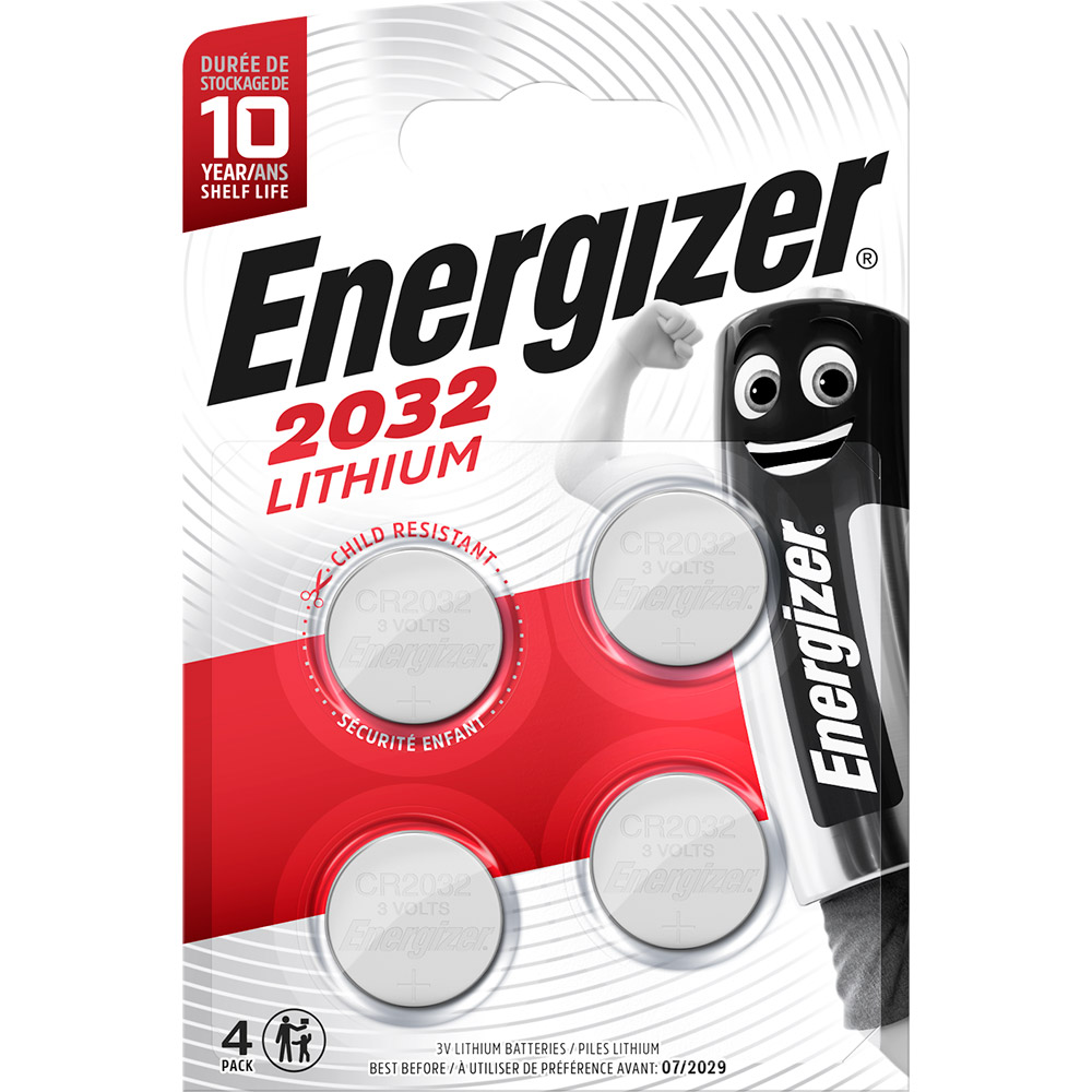 Акция на Батарейка ENERGIZER CR2032 Lithium 4 шт (E300830102) от Foxtrot