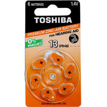 Батарейки TOSHIBA PR48 (size 13) 1х6 (00152706)