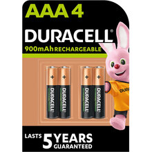 Акумулятори DURACELL Rechargeable AAA 900 мАг 4 шт (5005015)