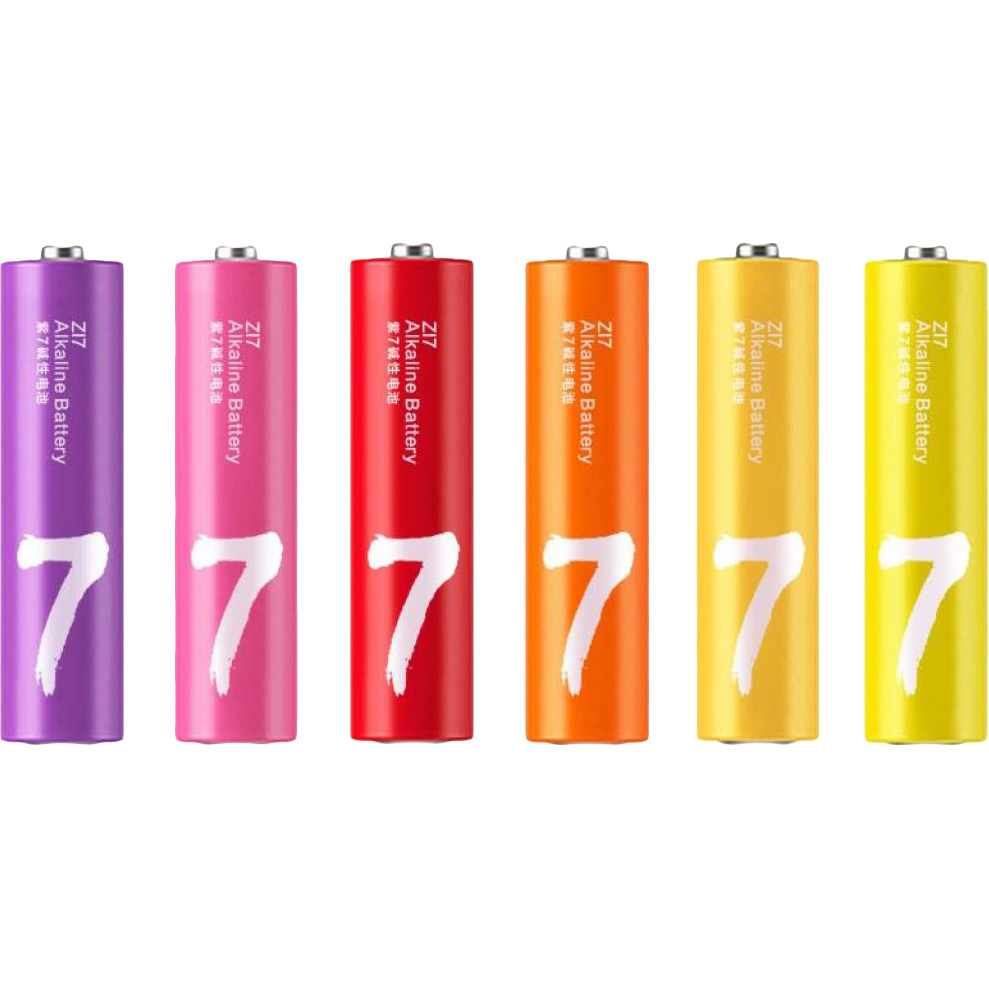 Батарейки ZMI Rainbow AAA batteries 40 шт AA740 (Ф01153) Электрохимическая система марганцево-цинковая (щелочная) 