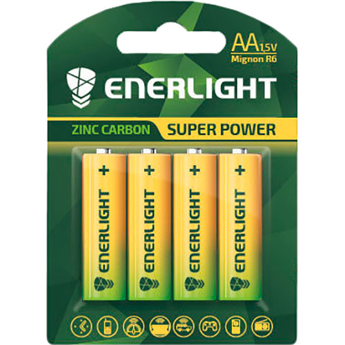 

Батарейка Enerlight Super Power AA 4 шт (80060104), Батарейка Super Power R6 блистер 4шт./уп.