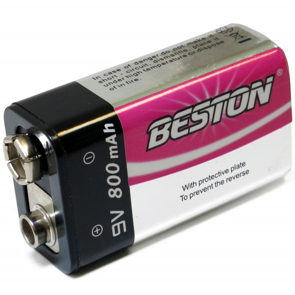 Акумулятор Beston 6LR61 800 mAh (AAB1823)