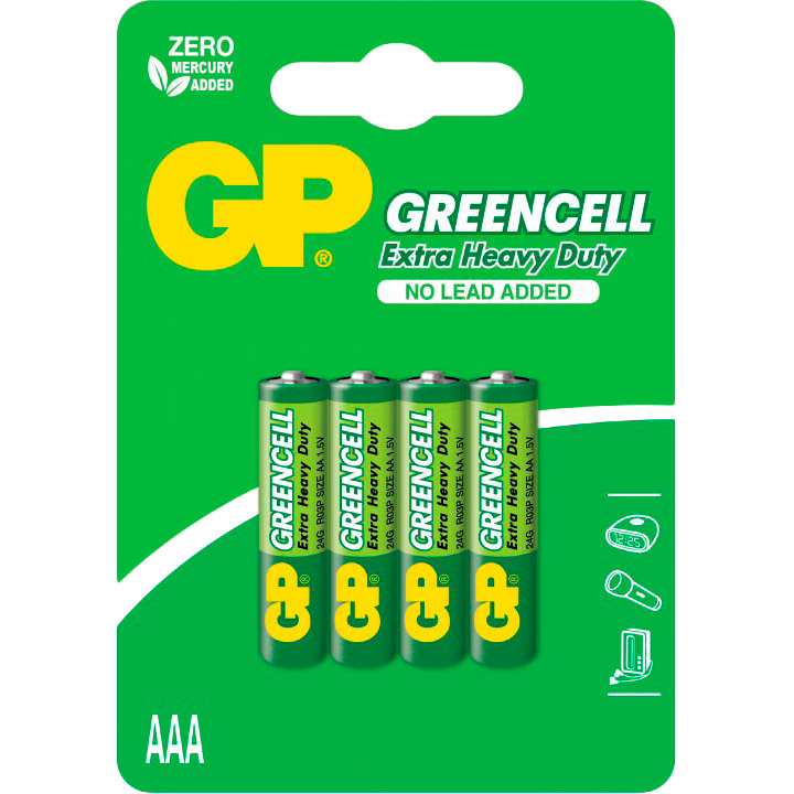 

Батарейки GP Greencell 24 G-U4 4 шт, 24 G-U4