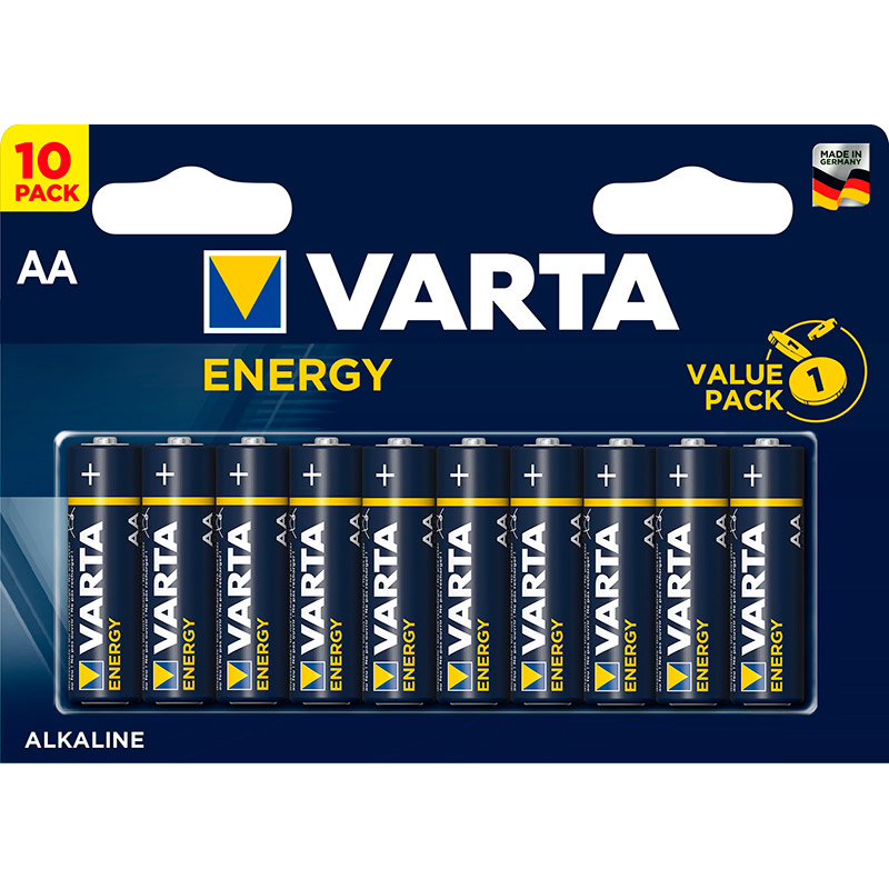Акция на Батарейки VARTA Energy AA 10 шт (4106229491) от Foxtrot