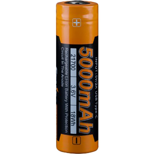 Аккумулятор FENIX Li-Ion 21700 micro-USB 5000 мАч 1 шт (ARB-L21-5000U)