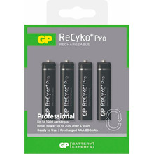 Аккумулятор GP ReCyko+ Pro 850 mAh 4 шт (85AAAHCBE/4891199089213)