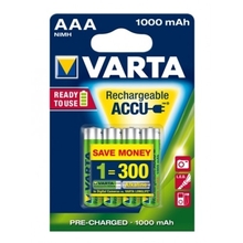 Аккумулятор VARTA AAA 1000 READY TO USE 4шт.в упаковке (5703301404)