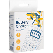 Зарядное устройство POWER PLANT для аккумуляторов AA AAA micro USB (PP-UN4)