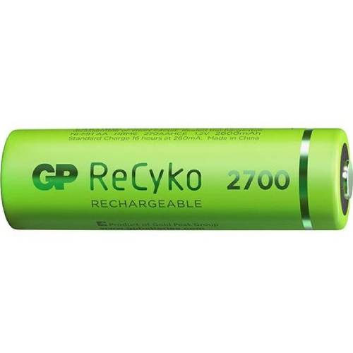 Акумулятори GP ReCyko AA 2600 мАг 2 шт (270ААHCE-EB2(Recyko) / 4891199186370) Електрохімічна система нікель-металгідридна (NiMH)