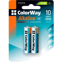 Батарейки  COLORWAY Alkaline Power LR 06 (АА) 2 шт (CW-BALR06-2BL)