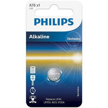 Батарейка PHILIPS A76 (LR44, LR1154, AG13, V13GA) (A76/01B)