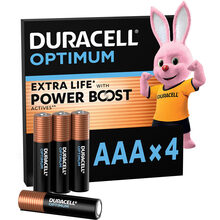 Лужні батарейки DURACELL Optimum AAA 4 шт (5015596)