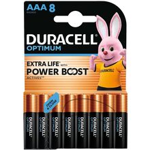 Щелочные батарейки DURACELL Optimum AAA 8 шт (5015602)