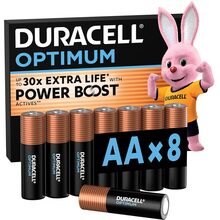 Лужні батарейки DURACELL Optimum AA 8 шт (5014726/5015601)