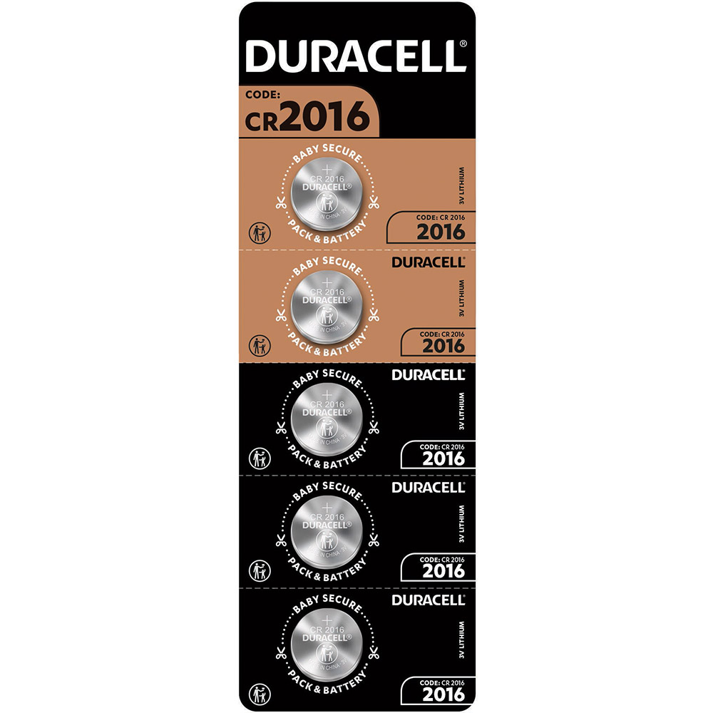 Батарейки DURACELL CR 2016/DL 2016 5 шт (5010979)