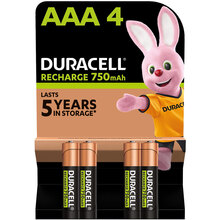 Аккумуляторы DURACELL Rechargeable AAА 750 мАч 4 шт (5007331)