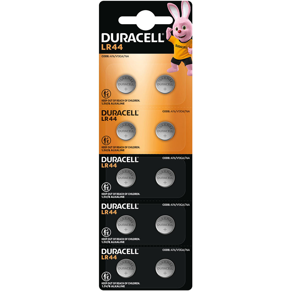 Батарейки DURACELL LR44 2 х 5 шт (5008184)
