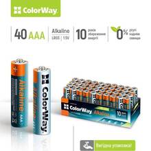 Батарейки COLORWAY Alkaline Power AAA Color Box 40 шт (CW-BALR03-40CB)