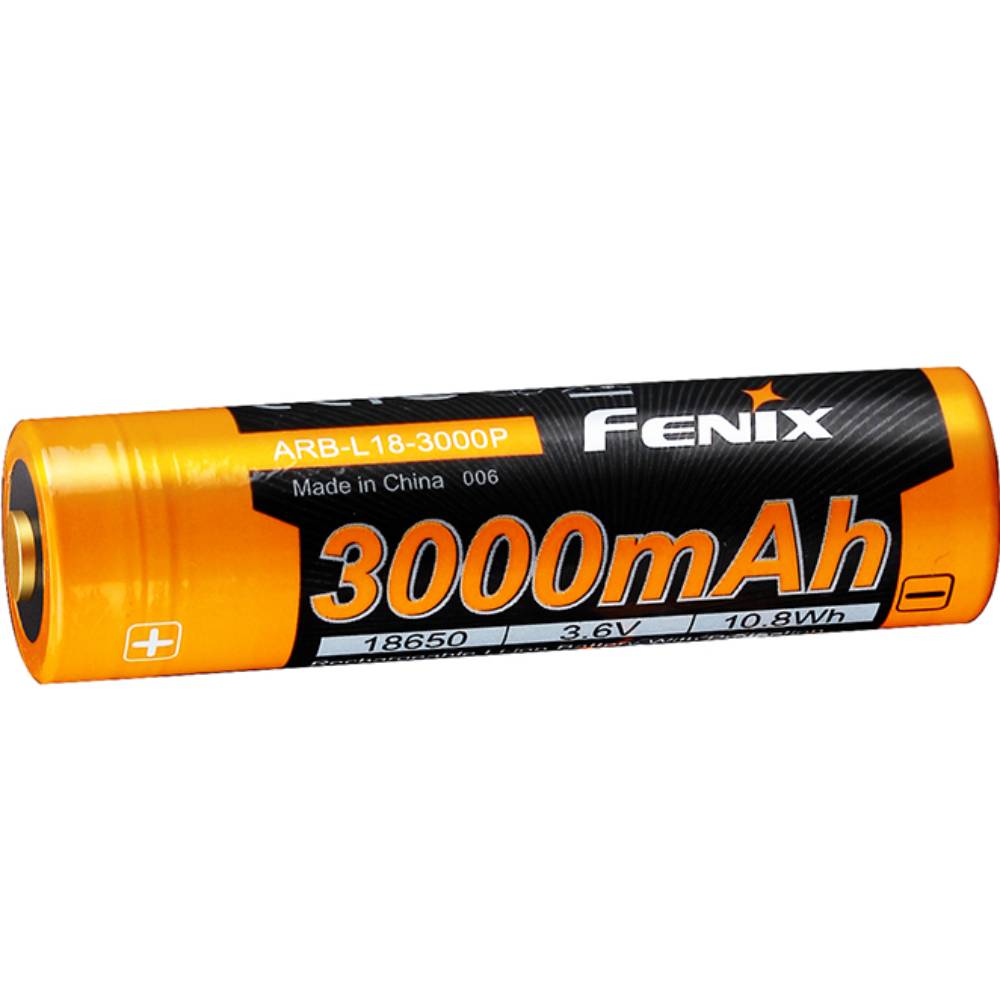 Акумулятор FENIX Li-Ion 18650 3000 мАг 1 шт (ARB-L18-3000P) Особливості високострумовий