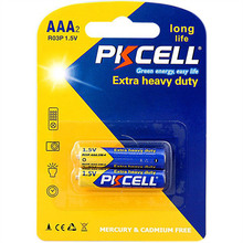 Батарейки PKCELL Extra Heavy Duty AAA 2шт (R03P-2B)