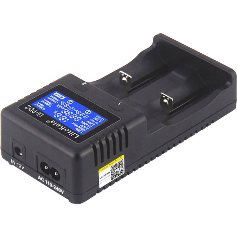 Зарядний пристрій LIITOKALA Lii-PD2 + car EU (Lii-PD2+car) Додатково Li-Ion, Ni-Cd, Ni-Mh, LiFePO4. 18650,14500,18350,18490,26650,10440,17670,22650,17500,20700,26500,АА,ААА,С (R14),16340 (rcr123a)
