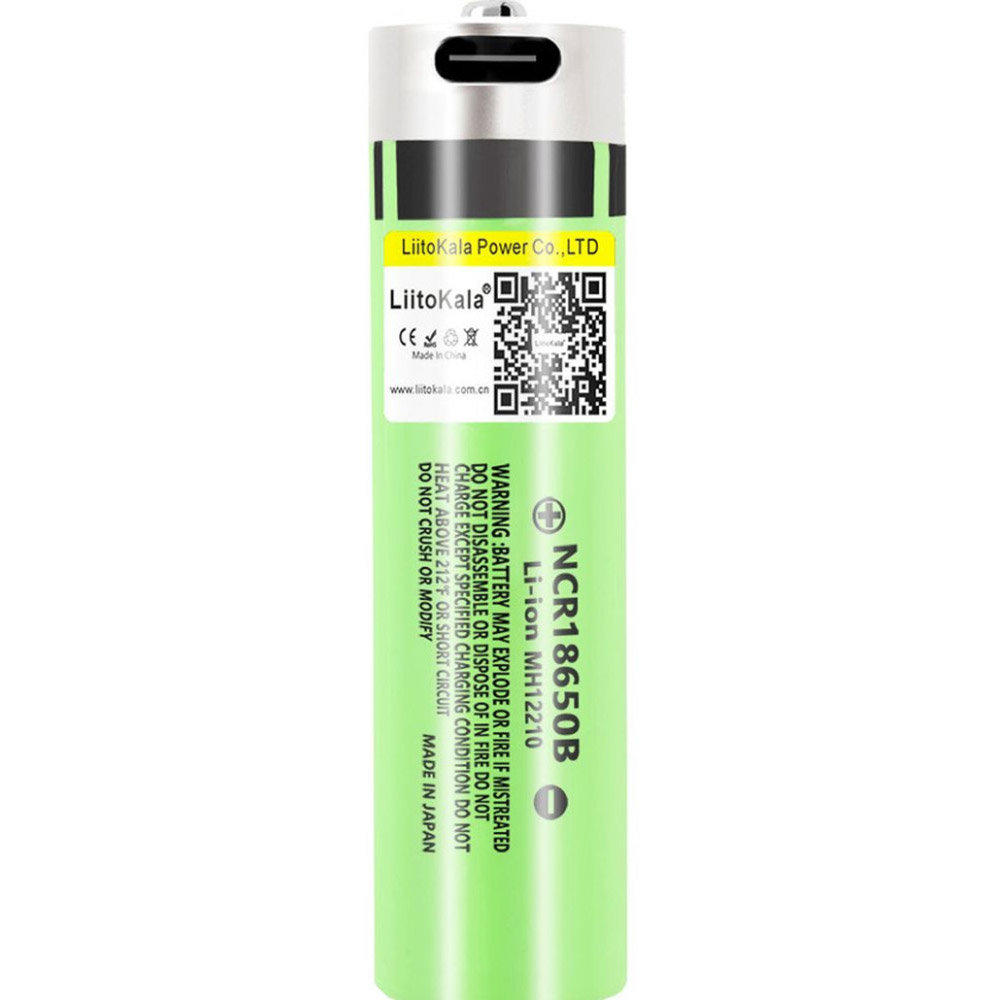 Аккумулятор LIITOKALA Li-Ion 18650 3400 мАч USB 1 шт (Lii-USB-34B)