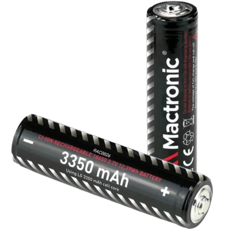 Акумулятор MACTRONIC Li-ion 18650 3350 mAh (RAC0026) Електрохімічна система літій-іонна (Li-ion)