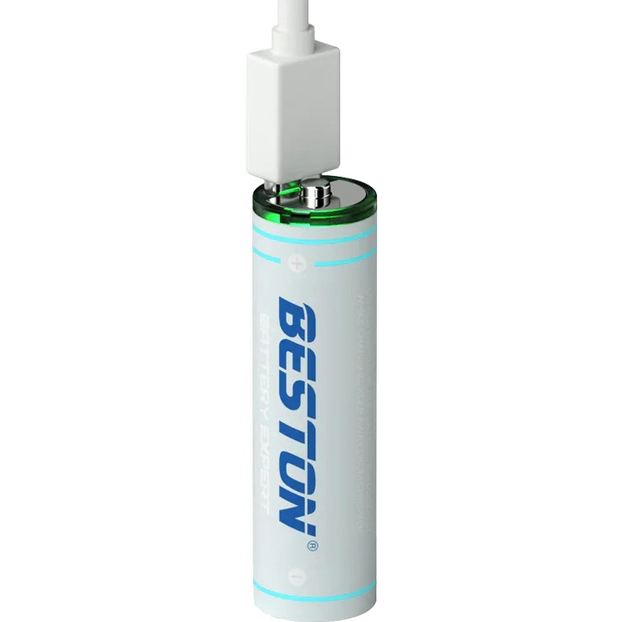 Аккумулятор BESTON AA USB Type-C 1.5V 1460mAh Li-ion 2AC-60 4 шт (AA620265) Электрохимическая система литий-ионная (Li-ion)