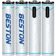 Аккумулятор BESTON AAA USB Type-C 1.5V 400mah Li-ion 3AC-18 4 шт (AA620272)