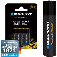 Батарейки BLAUPUNKT Alkaline Premium AAA 4 шт (LR03BPR/4CP)