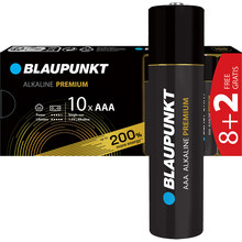 Одесса - Батарейки BLAUPUNKT Alkaline Premium AAA 10 шт (8+2) (LR03BPR/10CB 8+2)