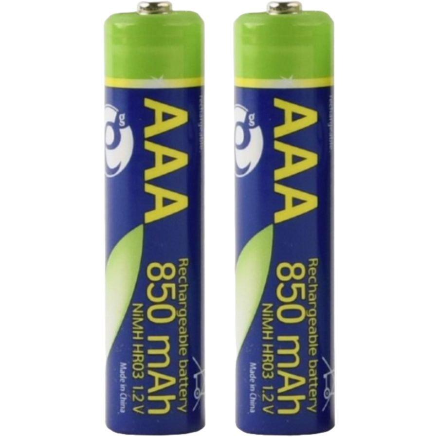 Акумулятор ENERGENIE AAA/HR03 Ni-MH 850 mAh BL 2 шт Електрохімічна система нікель-металгідридна (NiMH)