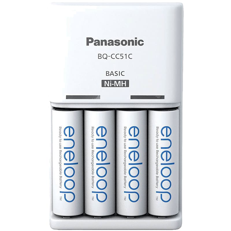 Зарядний пристрій PANASONIC Basic Charger BQ-CC51 + 4 шт AA 2000 мАг (K-KJ51MCD40E)