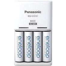 Зарядний пристрій PANASONIC Basic Charger BQ-CC51 + 4 шт AA 2000 мАг (K-KJ51MCD40E)