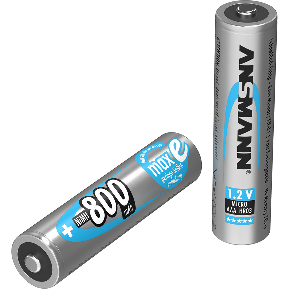 Акумулятори ANSMANN AAA 800 mAh maxE Premium 4 шт (5035042) Вольтаж 1.2