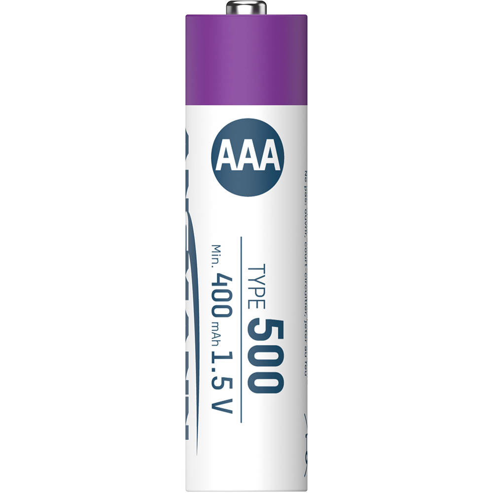 Зовнішній вигляд Акумулятори ANSMANN AAA 500 mAh 4шт (1311-0028)