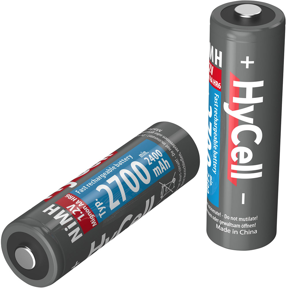 Акумулятори ANSMANN HyCell AA 2700 mAh 4 шт (5030682) Розмір батареї циліндр AA (R6,316)