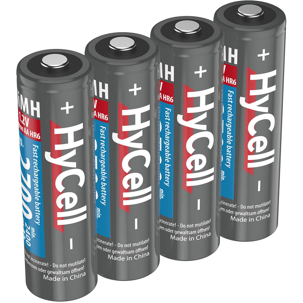 Акумулятори ANSMANN HyCell AA 2700 mAh 4 шт (5030682) Електрохімічна система нікель-металгідридна (NiMH)